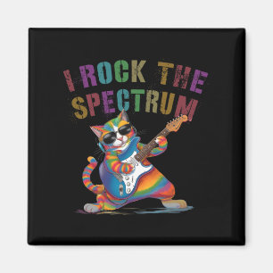 Awesome I Rock The Spectrum Autism Mum Dad Motivat Magnet