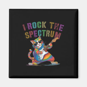 Awesome I Rock The Spectrum Autism Mum Dad Motivat Magnet
