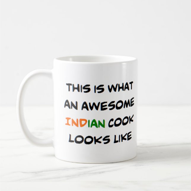 awesome indian cook coffee mug (Left)