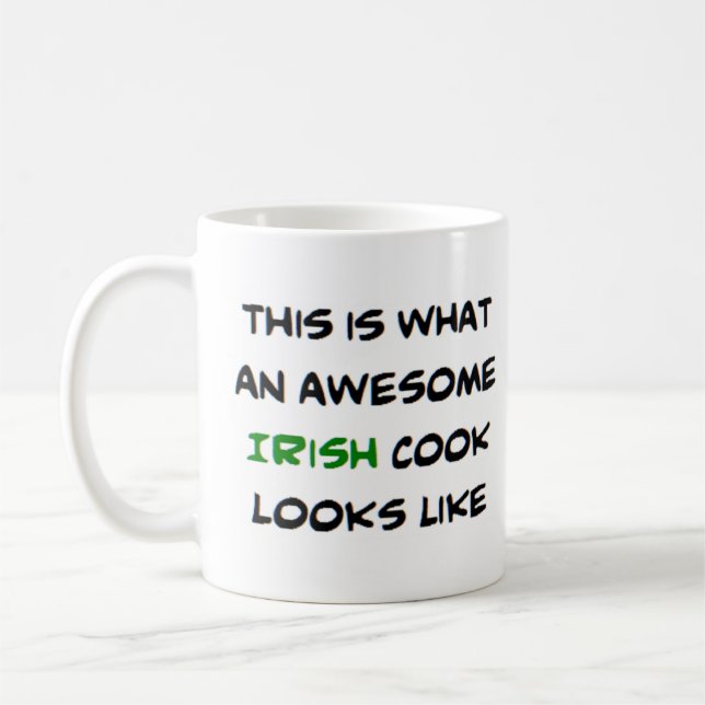 awesome irish cook coffee mug (Left)