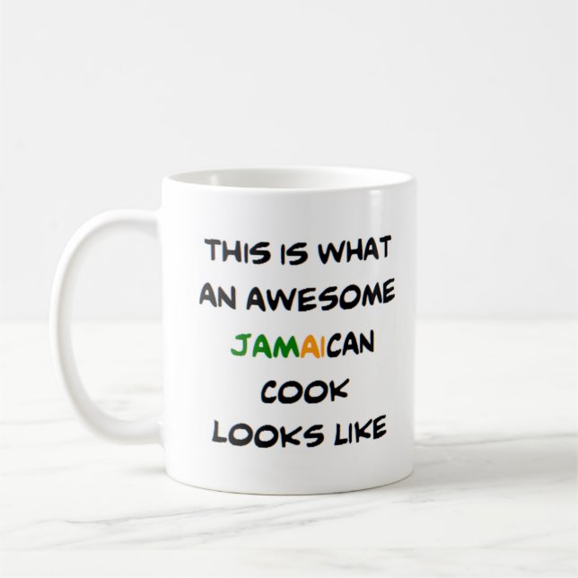 awesome jamaican cook coffee mug (Left)