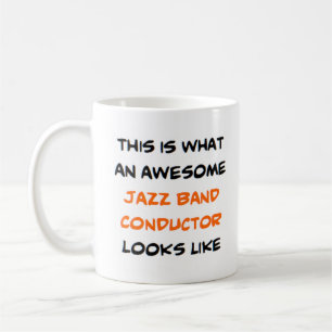 awesome jazz band conductor coffee mug