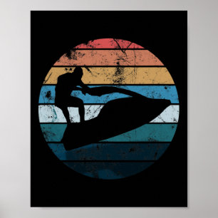 Awesome Jet Ski Lover Funny Jetski Gift Summer Jet Poster