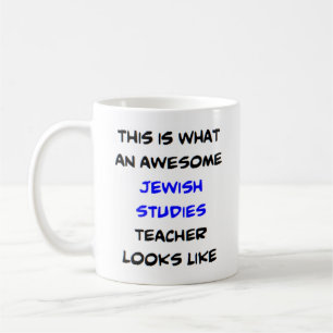 awesome jewish studies teacher coffee mug