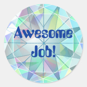 Awesome Job Treasure Bling Stickers
