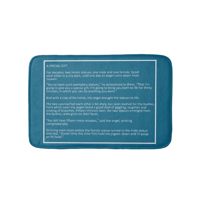 Awesome Jokes custom colour bath mat #4 (Front)