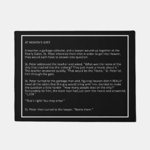 Awesome Jokes custom colour door mat 3