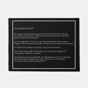 Awesome Jokes custom colour door mat 5