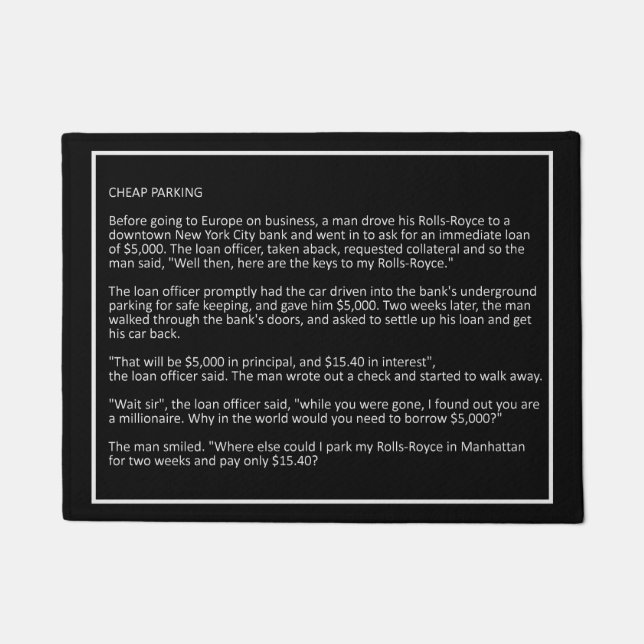 Awesome Jokes custom colour door mat 6 (Front)