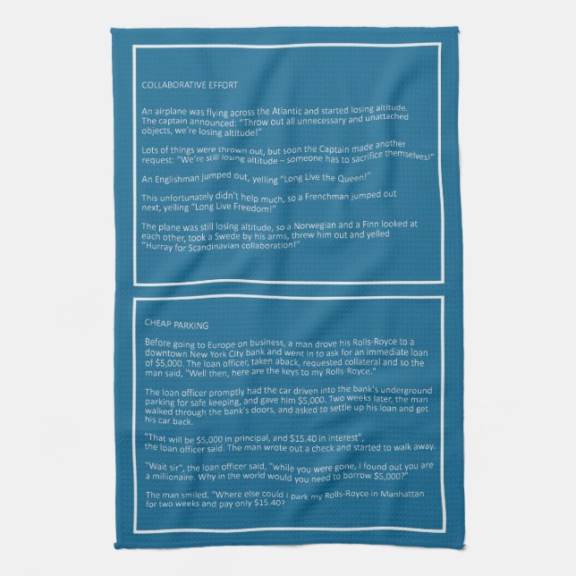 Awesome Jokes custom colour hand towel #4 (Vertical)