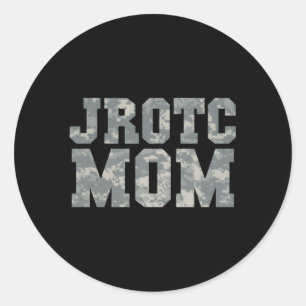 Awesome Jrotc Mum For Proud Junior Rotc Mothers Classic Round Sticker