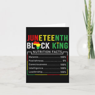 Awesome Juneteenth Black King Melanin Fathers Day Card