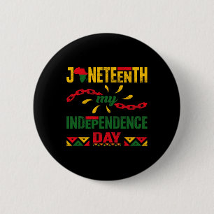 Awesome Juneteenth Independence Black Pride Africa 6 Cm Round Badge