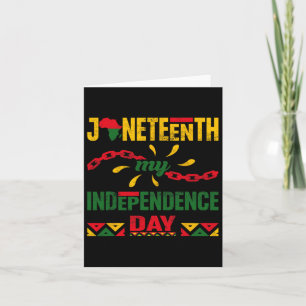 Awesome Juneteenth Independence Black Pride Africa Card