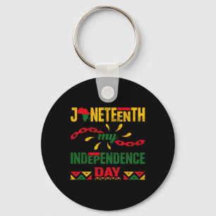 Awesome Juneteenth Independence Black Pride Africa Key Ring