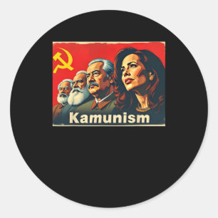 Awesome Kamunism Comrade Commie La Harris 2024 Classic Round Sticker