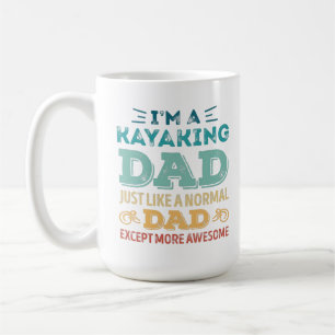 Awesome Kayaking Dad Fathers Day Funny Gift Coffee Mug