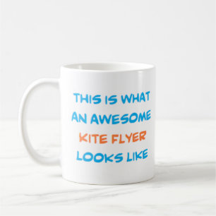 awesome kite flyer coffee mug
