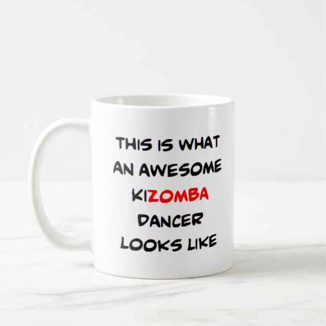 awesome kizomba dancer coffee mug (Left)