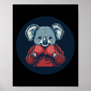Awesome Koala Bear Boxer For A Knockout Vibe  Poster