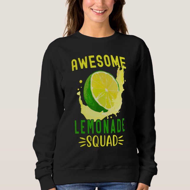 Awesome Lemonade Squad For Lemonade Stand Summer V Sweatshirt (Front)