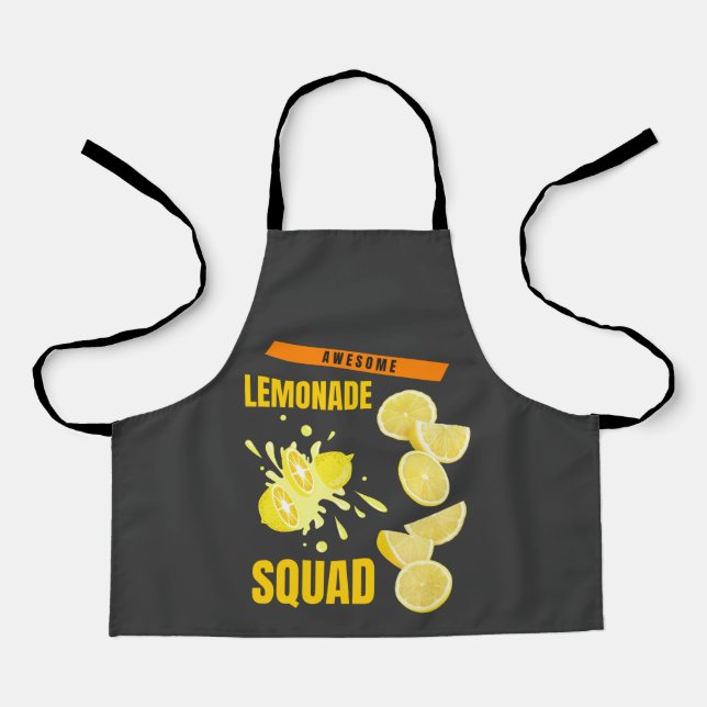 Awesome Lemonade Squad Lemon Lovers For Summer  Apron (Front)