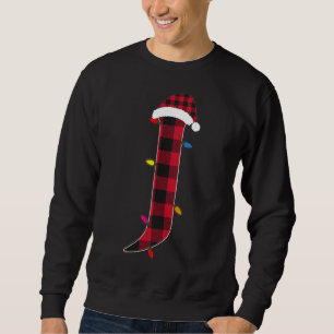 Awesome Letter J Initial Name Buffalo Plaid Christ Sweatshirt