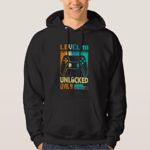 Awesome Level 18 Unlocked Level 19 Loading 18th Bi Hoodie
