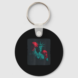 Awesome Liberty With Boxing Gloves Costume  Key Ring
