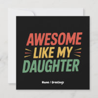 Awesome Like My Daughter Funny Dad Father's Day 