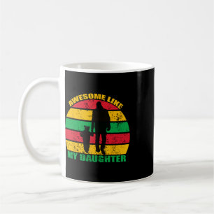 Awesome Like My Daughter Juneteenth Black Melanin Coffee Mug
