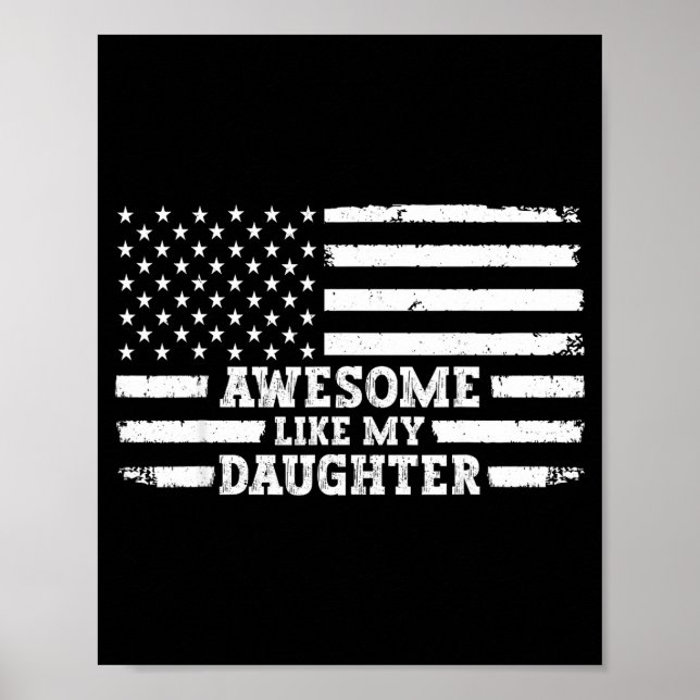 Awesome Like My Daughter Men Funny  Poster (Front)