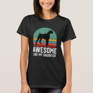 Awesome Like My Daughter Vintage Boxer Father's Da T-Shirt