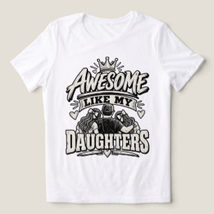 Awesome Like My Daughters– Proud Dad Vinta T-Shirt Tri-Blend Shirt