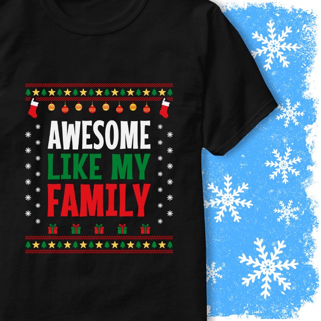 Awesome Like My Family Matching Christmas Sweater (Creator Uploaded)