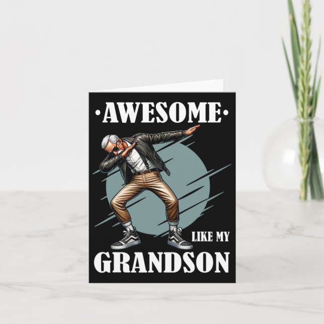 Awesome Like My Grandson  Card (Front)