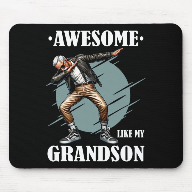 Awesome Like My Grandson  Mouse Pad (Front)