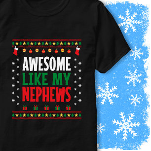 Awesome Like My Nephews Christmas Sweater Style