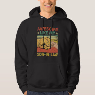 Awesome Like My Son Funny Father's Day Mom Dad Jok Hoodie