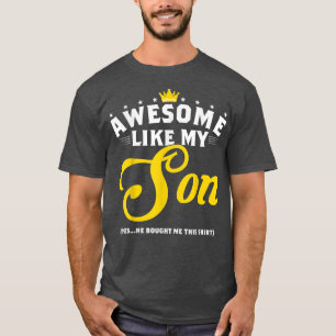 Awesome Like My Son In Law Funny Dad Joke Papa Fat T-Shirt