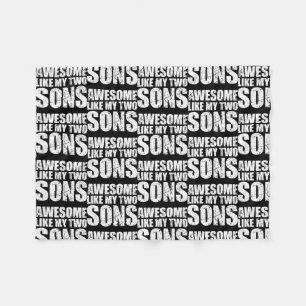 Awesome Like My Three Sons Mother's Day and Fleece Blanket