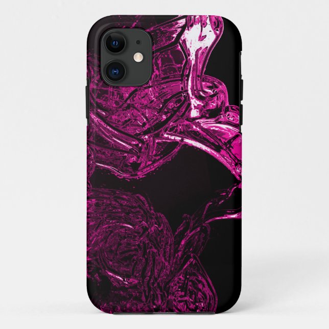 Awesome Liquid Fuchsia Case-Mate iPhone Case (Back)