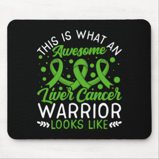 Awesome Liver Cancer Warrior Liver Cancer Mouse Pad