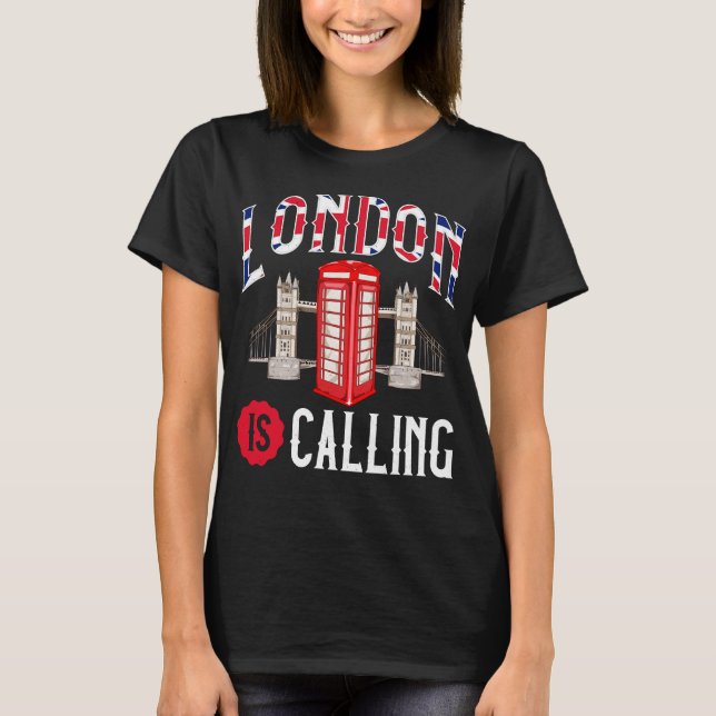 Awesome London Is Calling Skyline UK T-Shirt (Front)
