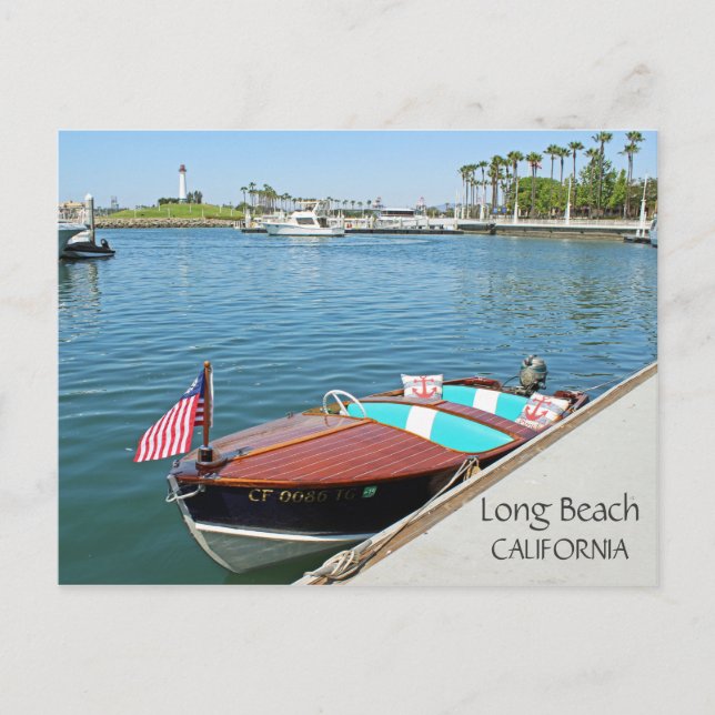 Awesome Long Beach Postcard! Postcard (Front)