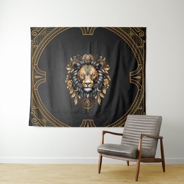 Awesome majestic lion tapestry (In Situ (Horizontal))
