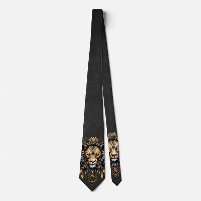 Awesome majestic lion tie (Front)