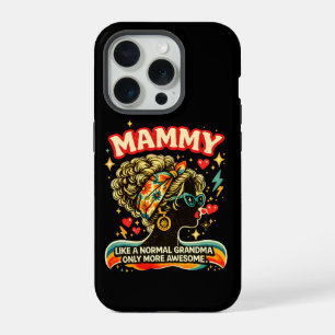 Awesome Mammy Retro Grandma Vintage Groovy Gift iPhone 15 Pro Case