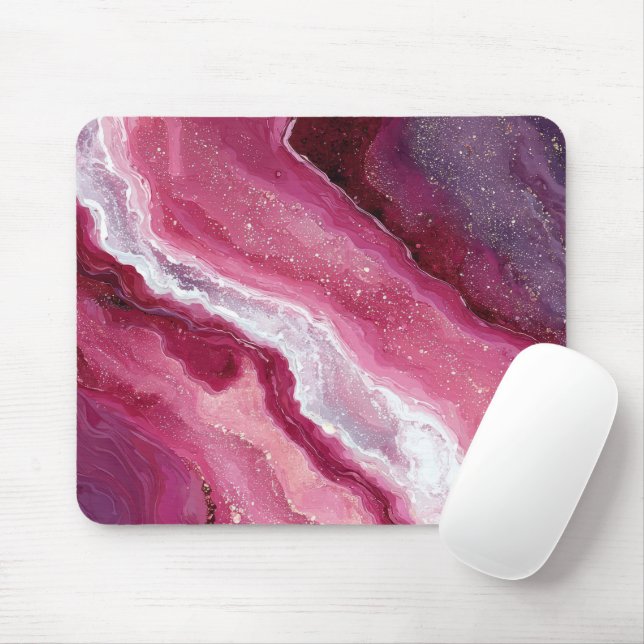 Awesome marble trendy modern mouse pad (With Mouse)