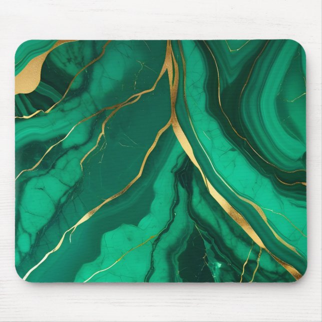 Awesome marble trendy modern mouse pad (Front)